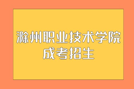 滁州职业技术学院成考招生
