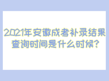 安徽铜陵成考补录结果查询时间